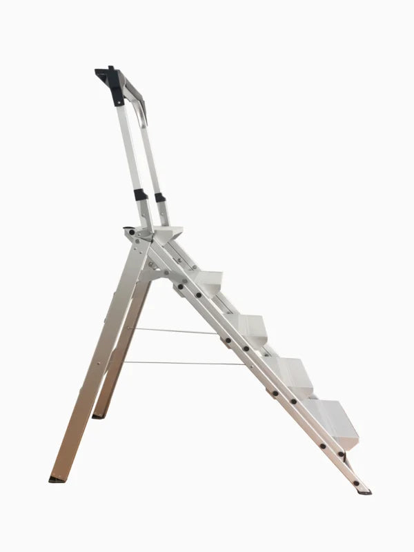 AL Ladder, Werkbordes 4 treden met beugel, Veiligheidsvouwtrap